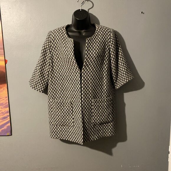 Norm Thomson Womens Wool Blazer Jacket Hidden Hook & Eye Closure - Picture 4 of 7